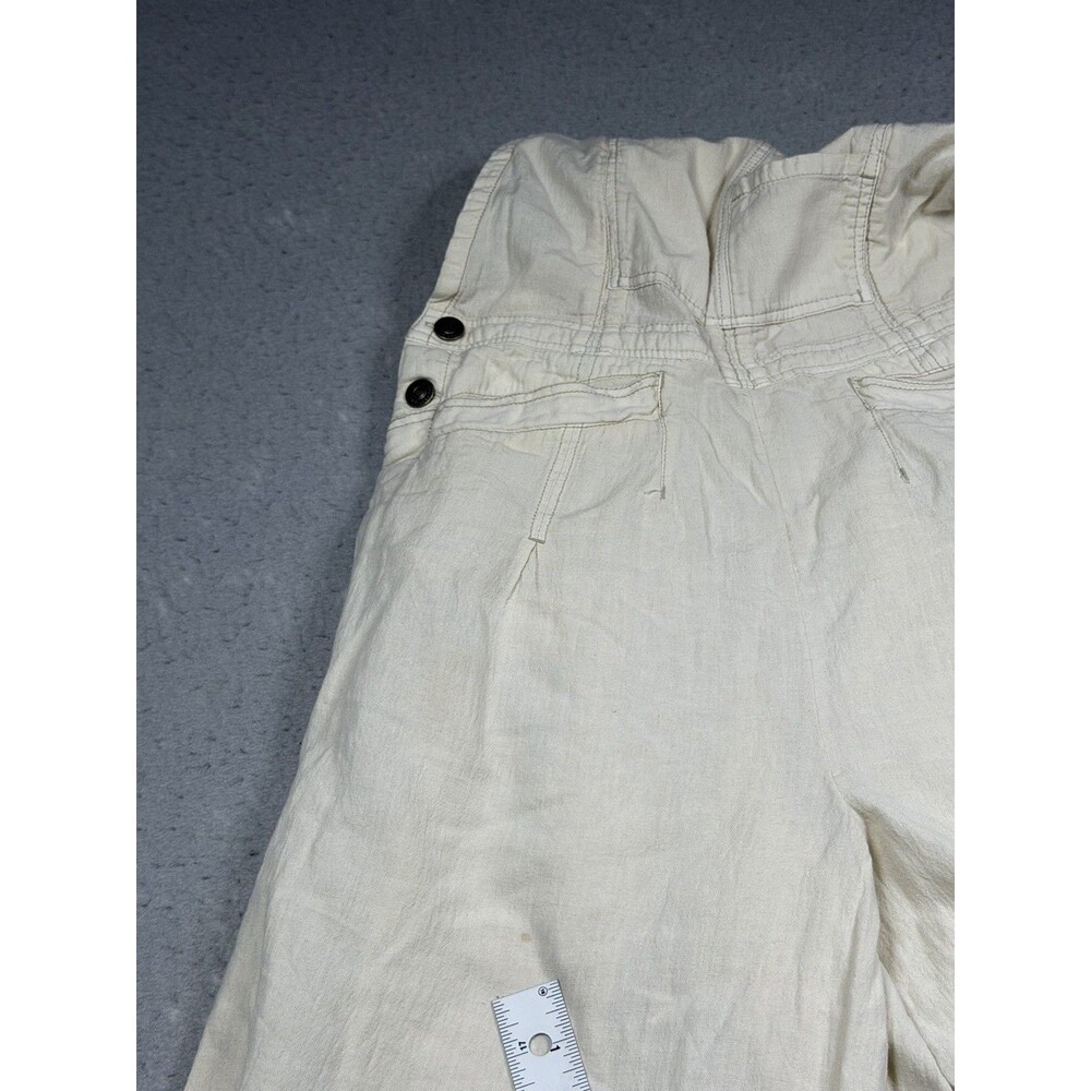 We The Free Free People Overalls Women’s Small Beige Linen Blend Boho Sleeveless - Picture 13 of 13